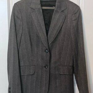 United Colors Of Benetton Gray Pinstripe Blazer